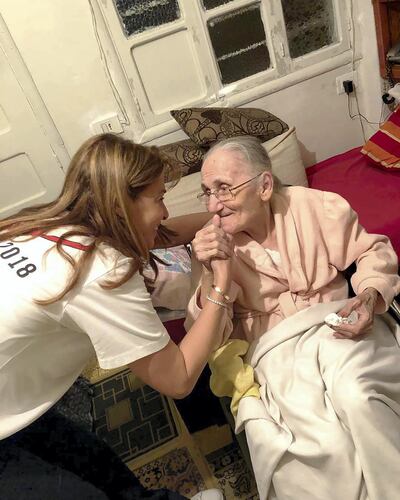 Founder Maya Ibrahimchah and one of her beneficiaries.