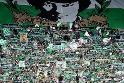 Saint-Etienne's supporters create an intimidating atmosphere at The Stade Geoffroy-Guichard. Getty Images