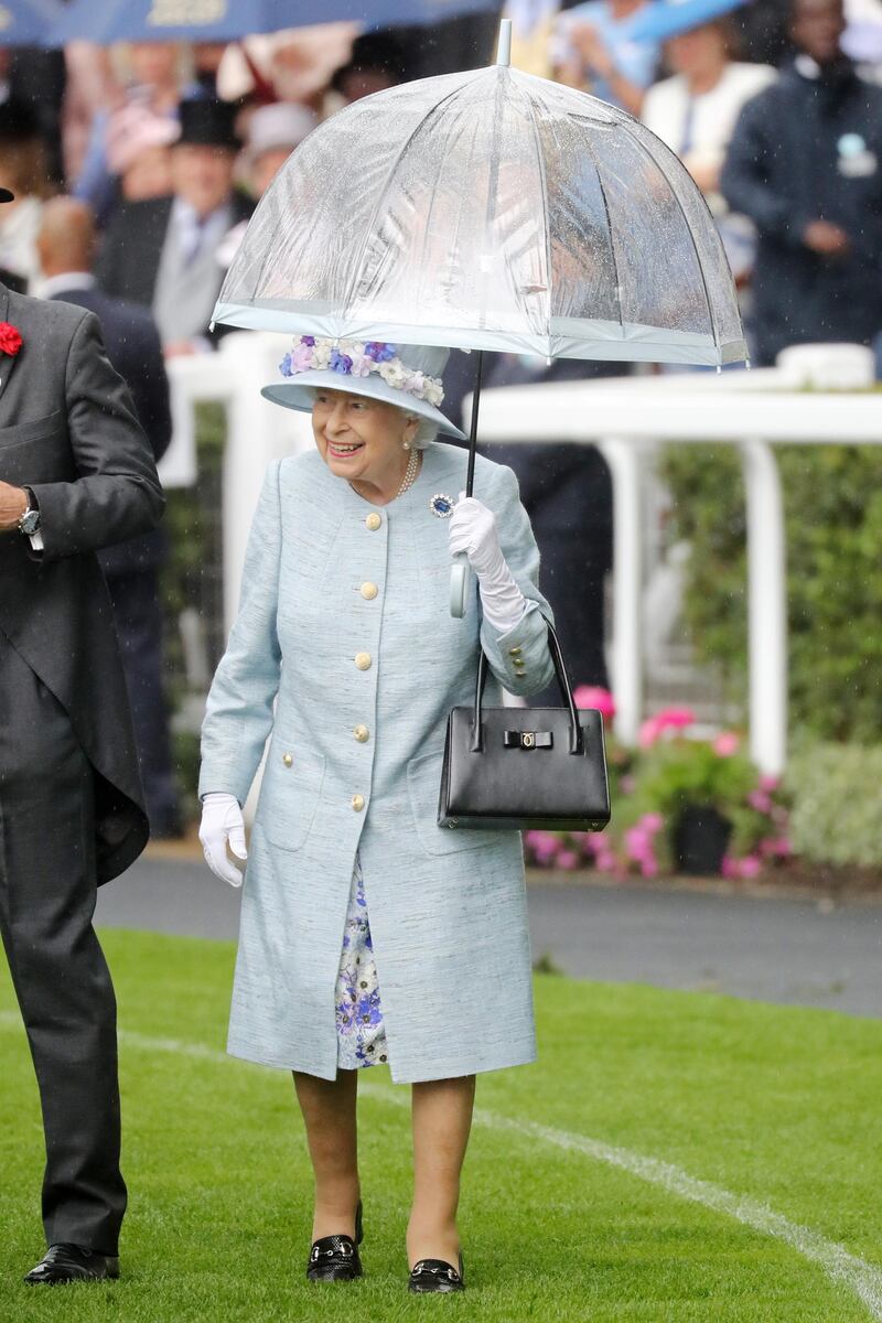 Queen Elizabeth II arrives on Day 2 of Royal Ascot at Ascot Racecourse. Getty Images