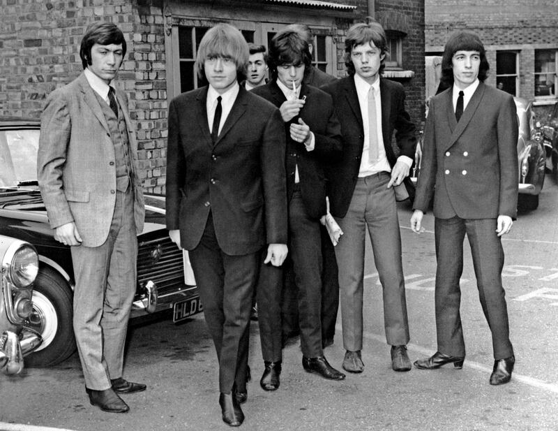 This photo taken on July 22, 1965 in London shows The Rolling Stones, (from L to R) drummer Charlie Watts, guitarist Brian Jones, guitarist Keith Richards, singer Mick Jagger and bass guitarist Bill Wyman. AFP