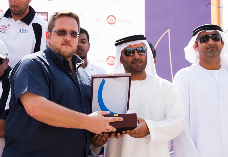 EFG Bank - Sailing Arabia The Tour 2013. .Ras Al Khaimah in port racing and prize giving..Please credit: Lloyd Images