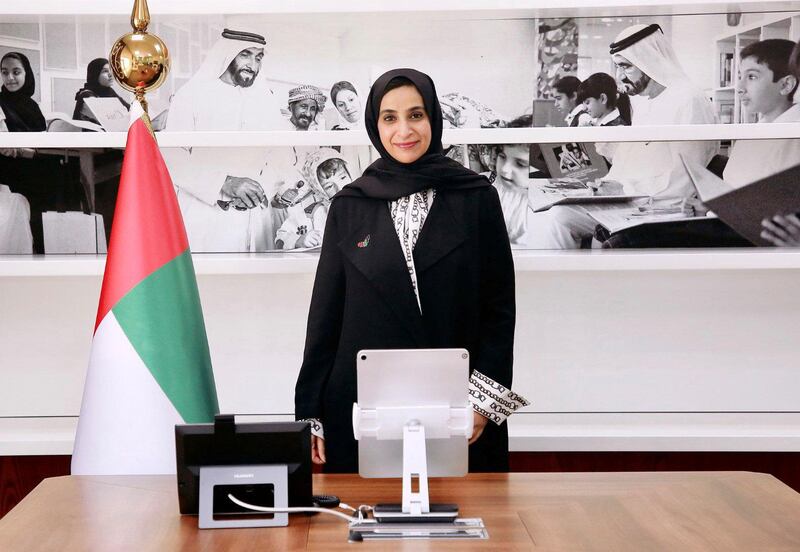 Jameela bint Salem Al Muheiri, Cabinet Member and Minister of State for Public Education. WAM