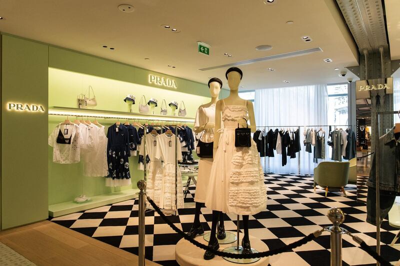 The new department store also includes Prada.  Bloomberg