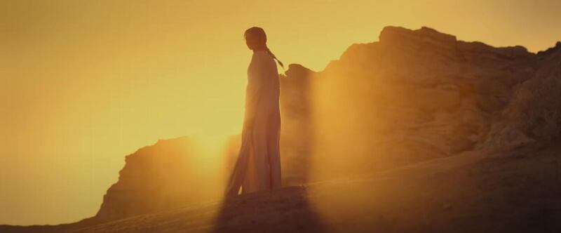 Zendaya in a scene from 'Dune', which was also shot in the Liwa desert in Abu Dhabi. YouTube