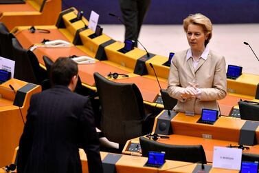 The European Commission, headed by Ursula von der Leyen, has come under criticism for its handling of the crisis. AFP