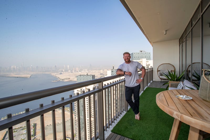 Ben says he can see the Burj Khalifa and Burj Al Arab from his penthouse on a clear day