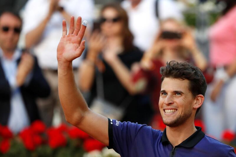 Dominic Thiem is looking to follow up on his success in Barcelona in Madrid. Reuters