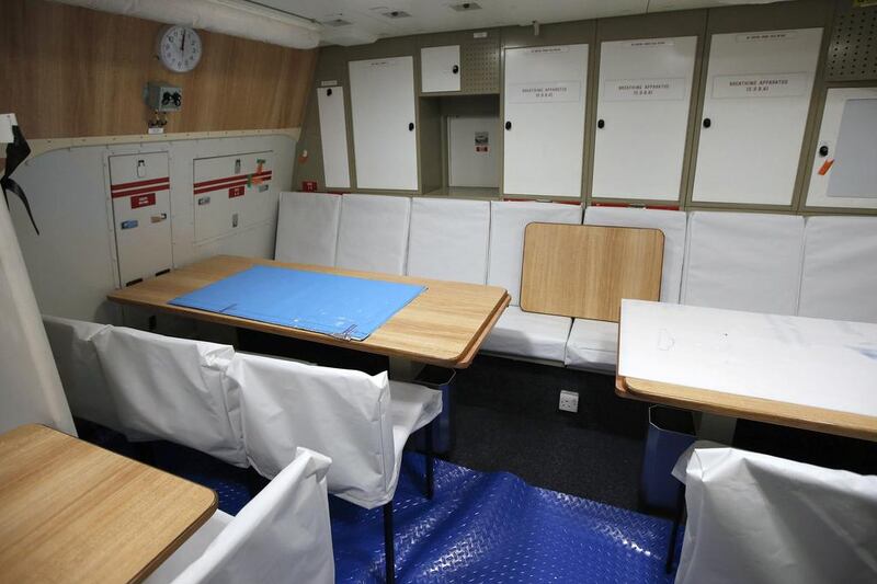Crew living quarters onboard the HMS Artful. Phil Noble / Reuters