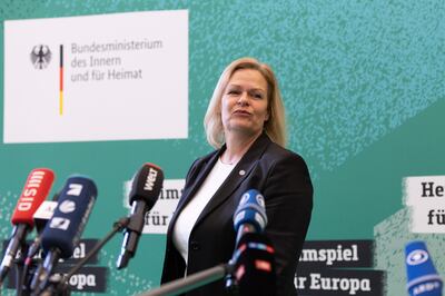 German Interior Minister Nancy Faeser wants 'greater weight' placed on Israel and anti-Semitism in the route to a passport. Getty Images 