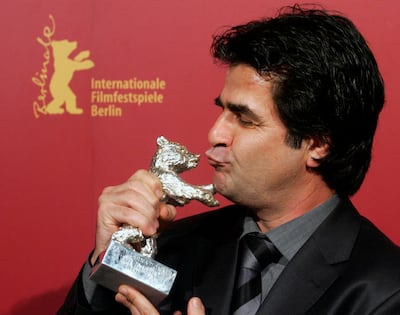 Iranian director Jafar Panahi poses with his Silver Bear award at the 56th Berlin International Film Festival in 2006. AP Photo