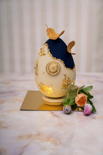 Luxe eggs can double as decorations. Photo: Palazzo Versace Dubai