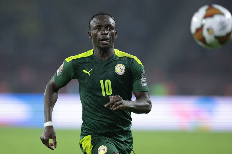 Bayern Munich attacker Sadio Mane has 33 goals in 91 games for Senegal. AFP