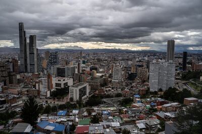 The skyline of Bogota, Colombia. Bloomberg