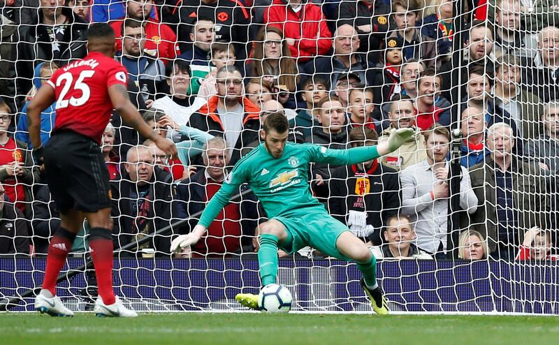 Goalkeeper: David de Gea (Manchester United) – Wolves’ Rui Patricio also impressed in the draw at Old Trafford, but De Gea earned United a point with a late stop from Adama Traore. Reuters