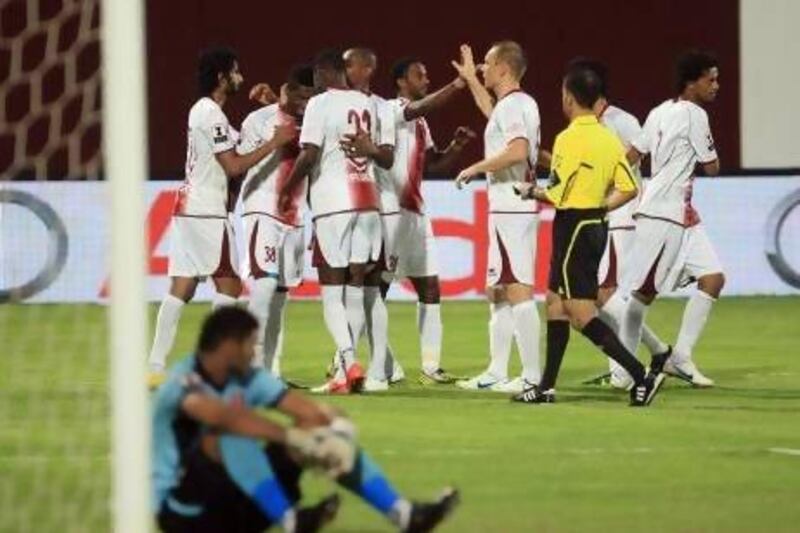 Al Wahda have had a winning run in recent times which included a 6-1 victory over the promoted Al Shaab in the Etisalat Cup. Ravindranath K / The National