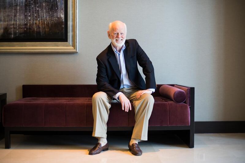 Marshall Goldsmith, leadership guru and author of the new book Triggers: Creating Behaviour That Lasts at the JW Marriott Hotel in Dubai. Alex Atack for The National