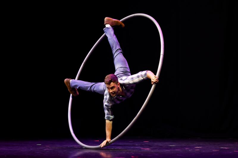 Performance artist Charlie Wheeler from La Clique. Getty Images