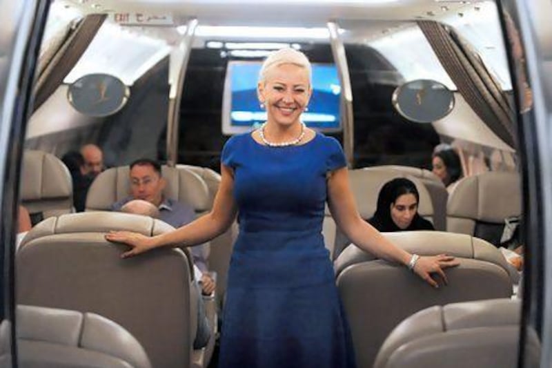 Guergana Gueorguieva lives the high life, literally. As cabin crew relations section head for Abu Dhabi private plane operator, Royal Jet, she visits upwards of 70 destinations a year. She speaks about a shift serving VIP passengers on a typical four hour flight. Phil Weymouth / Royal Jet