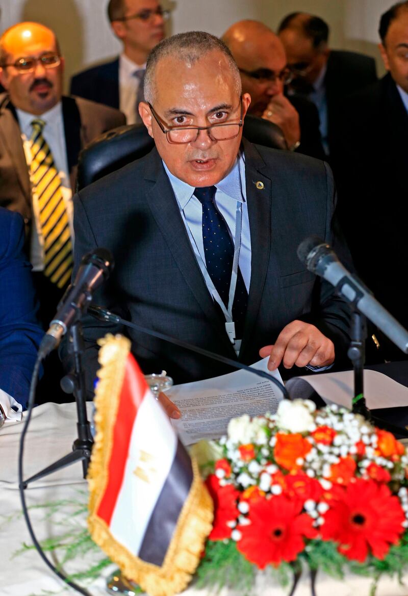 Egypt's Minister of Irrigation and Water Resources Mohamed Abdel Aty. AFP