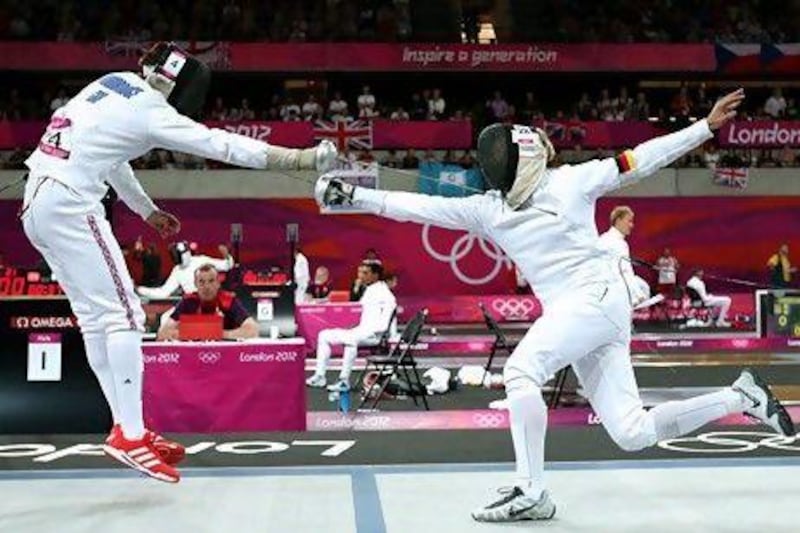 Fencing is one of the five parts that make up modern pentathlon.