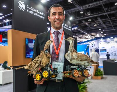 Lyes Saad Saoud, from Khalifa University, said the houbara robotic decoys have the potential to observe and collect vital data. Victor Besa / The National