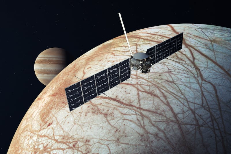 Nasa's Europa Clipper spacecraft will launch in 2024 to study Jupiter's icy moons. Photo: Nasa