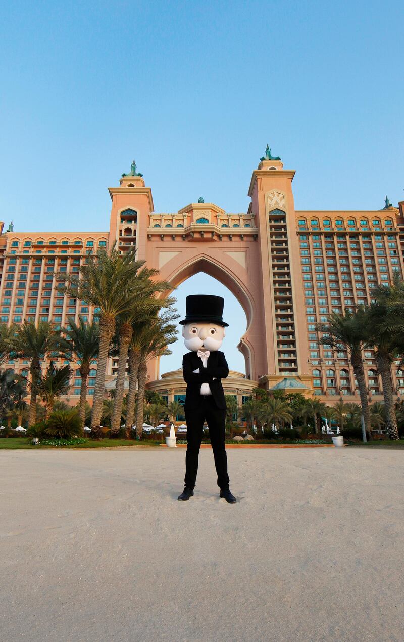 Mr Monopoly is coming to Dubai, it seems. Courtesy Atlantis, The Palm