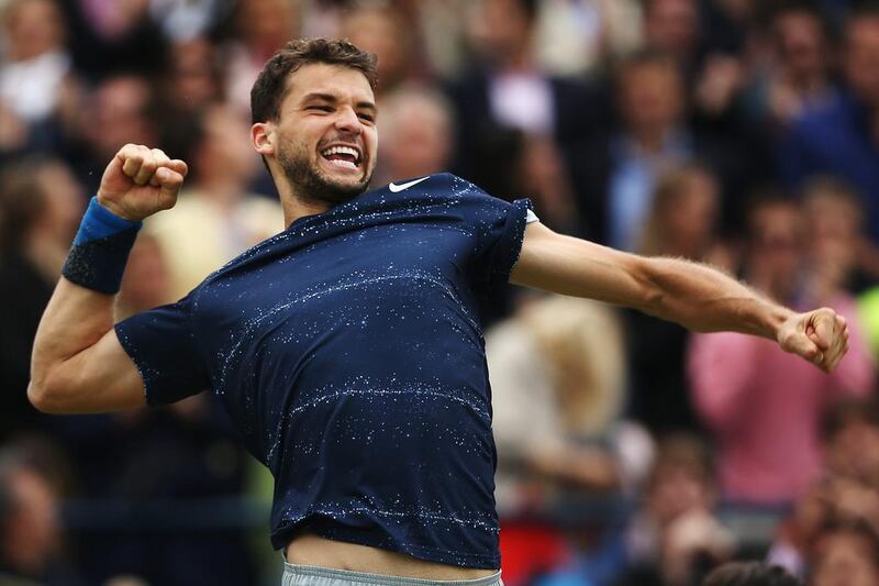 The promising Grigor Dimitrov is desperate to shake off the moniker ‘Baby Fed’. Matthew Stockman / Getty Images