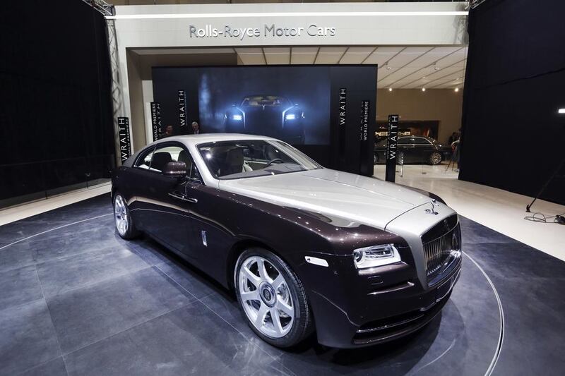 A Rolls-Royce Wraith automobile at the Geneva Motor Show last year. Chris Ratcliffe/Bloomberg