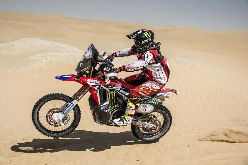 Paulo Goncalves. 2017 Abu Dhabi Desert Challenge. 2 April 2017. Photo Courtesy: Abu Dhabi Desert Challenge