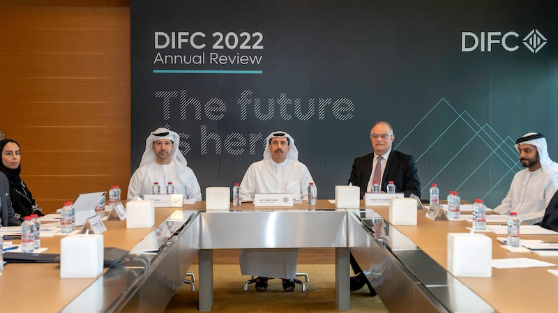 DIFC officials on Monday announced that new companies registered exceeded the annual milestone of 1,000 for the first time in 2022. Photo: DIFC