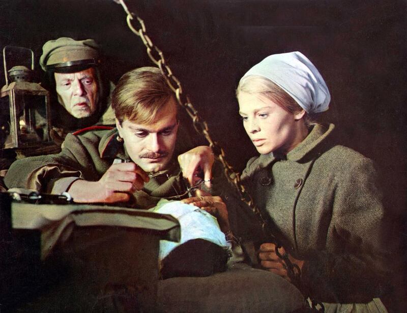 Omar Sharif and Julie Christie in David Lean’s film of Dr Zhivago, which became an unlikely locus of struggle in the Cold War. Moviestore Collection / REX