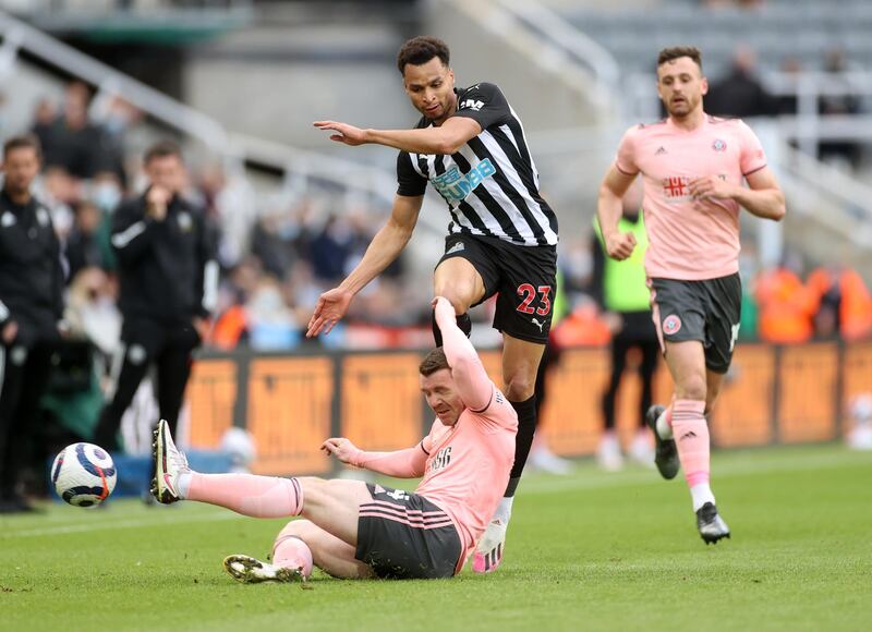 John Fleck  - 6: Crunching tackle on Willock in first five minutes but spent rest of half chasing Newcastlke shadows. Decent cross early in second half that Bogle headed over. Getty