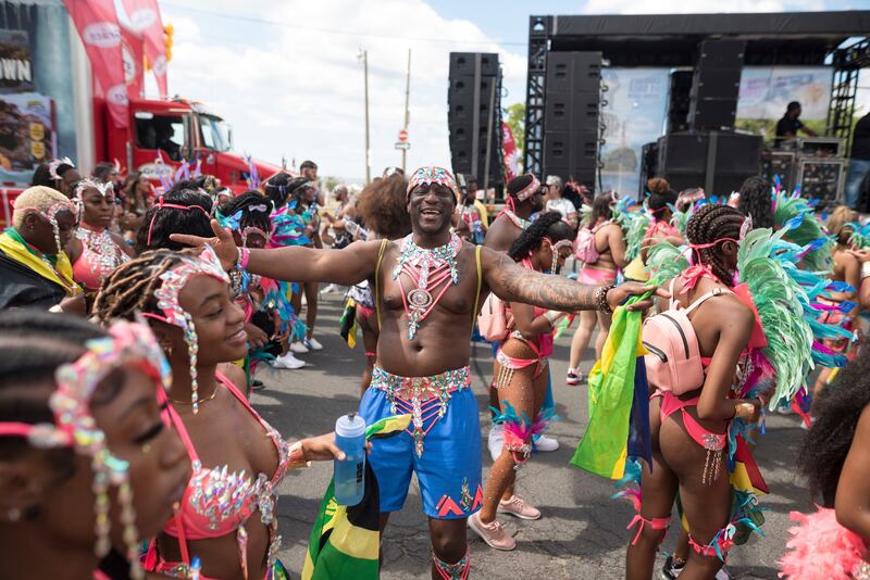 3. Toronto, Canada: Dancers at the Caribbean Carnival in Toronto, Canada. Photo: AP