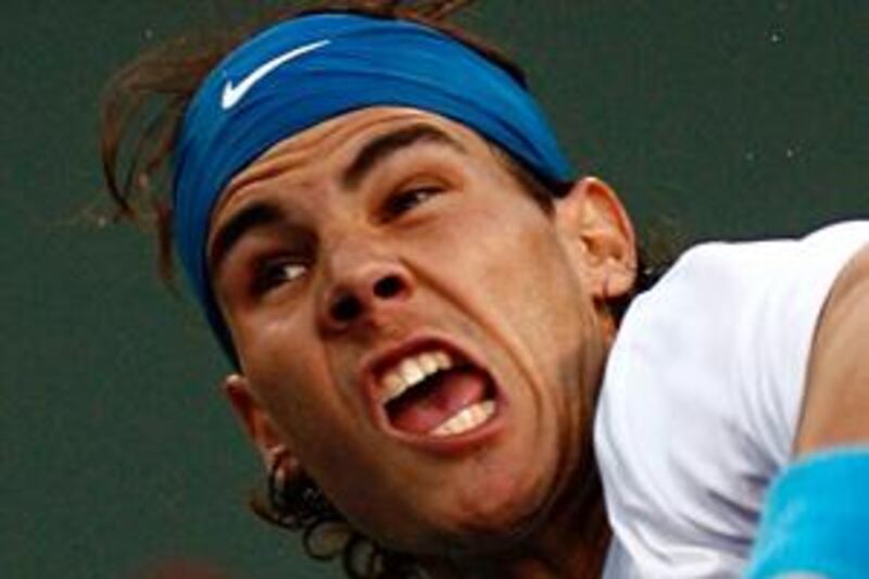 The world No 1 Rafael Nadal enjoyed a comfortable victory over Michael Berrer in the second round of the BNP Paribas Open.