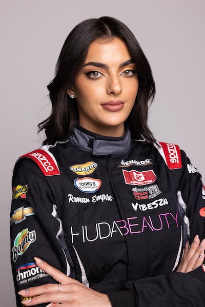 Toni Breidinger is Nascar's first female Arab-American driver. Courtesy Toni Breidinger