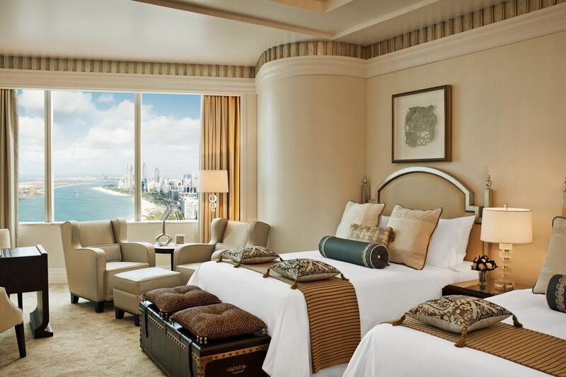 The St Regis has 283 rooms and a presidential suite, eight restaurants and bars, a spa, male and female salons and a helipad. Courtesy Starwood Hotels & Resorts