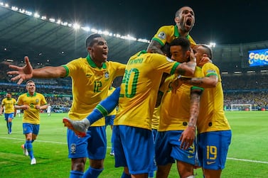 Brazil beat Argentina at the Mineirao Stadium in Belo Horizonte - the same venue that saw them lose 7-1 to Germany in the 2014 World Cup. Pedro Ugarte / AFP