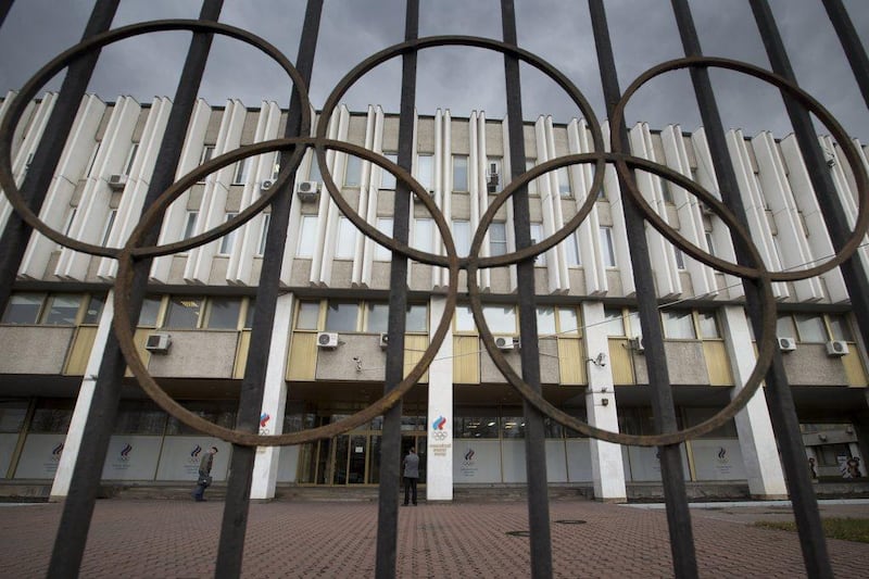 The Russian Olympic Committee building in Moscow. On Monday, July 18 2016, Wada investigator Richard McLaren confirmed claims of state-run doping in Russia. Pavel Golovkin / AP Photo
