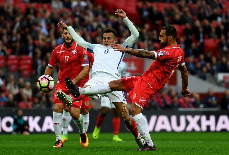 Dele Alli of England scores his team’s second goal. Shaun Botterill / Getty Images