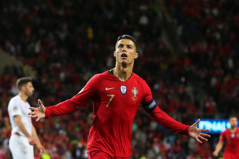 It was his first for Portugal since the World Cup in 2018. EPA