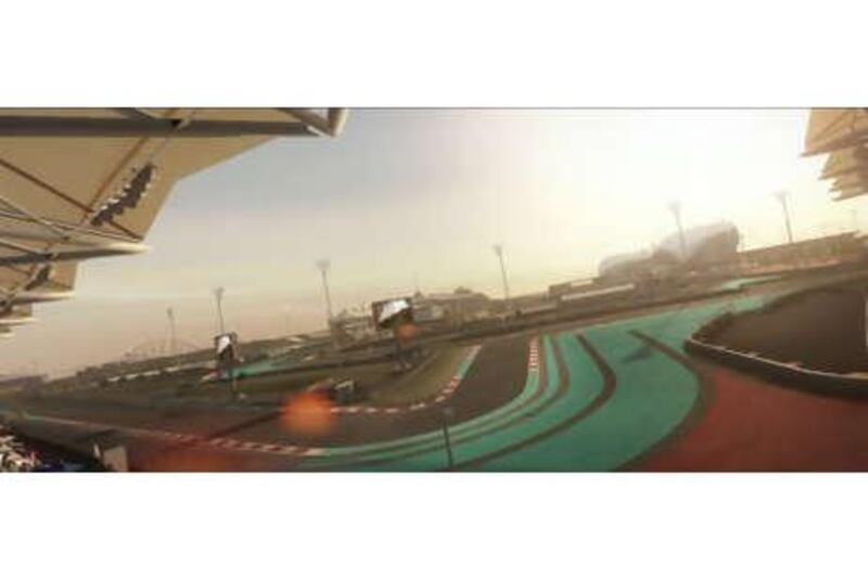 Abu Dhabi's Yas Marina circuit features on Codemasters' F1 2010 game along with all the other 18 tracks in the current season and the yet-to-open Korean International Circuit.
