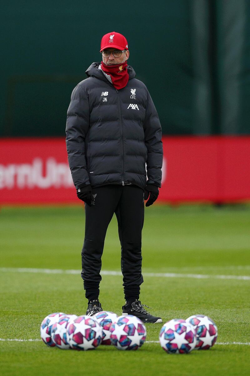 Liverpool manager Jurgen Klopp. Getty