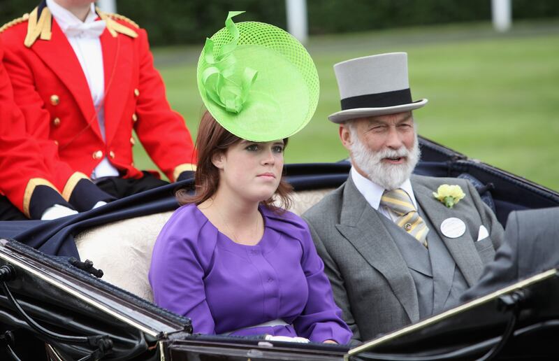 Princess Eugenie and Prince Michael of Kent attend Ladies Day on June 18, 2009. Getty Images