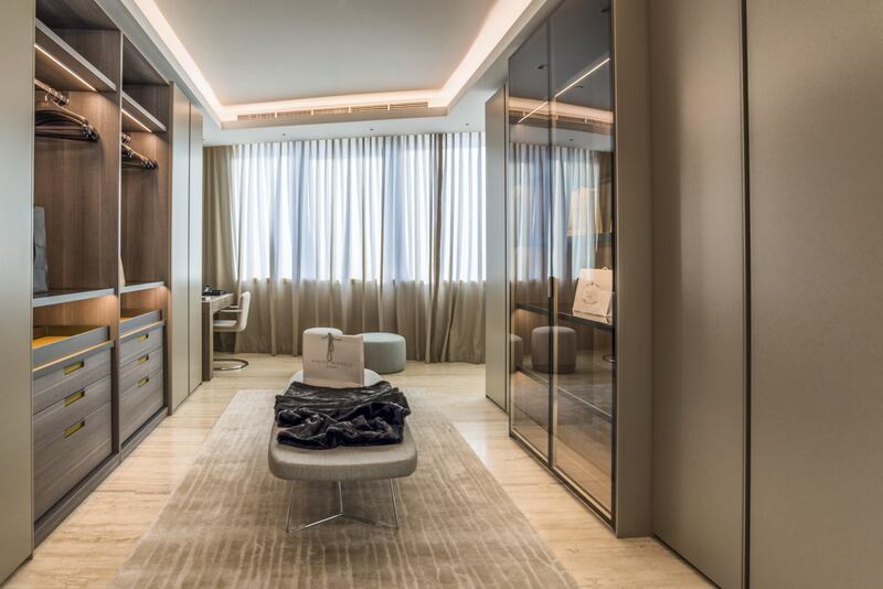 The walk-in wardrobe. Courtesy Luxury Property