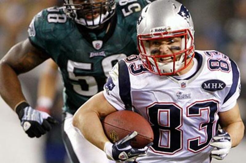 Wes Welker, the New England Patriots' wide receiver, has 93 catches for 1,253 yards with the season only two-thirds complete.