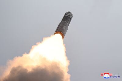 North Korea launched its Hwasong-18 intercontinental ballistic missile o Thursday. Reuters