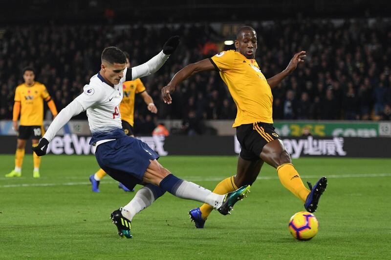 Right midfield: Erik Lamela (Tottenham) – Extended his fine goalscoring form with the opener at Wolves and played a part in Harry Kane’s decisive third goal as well. Getty Images