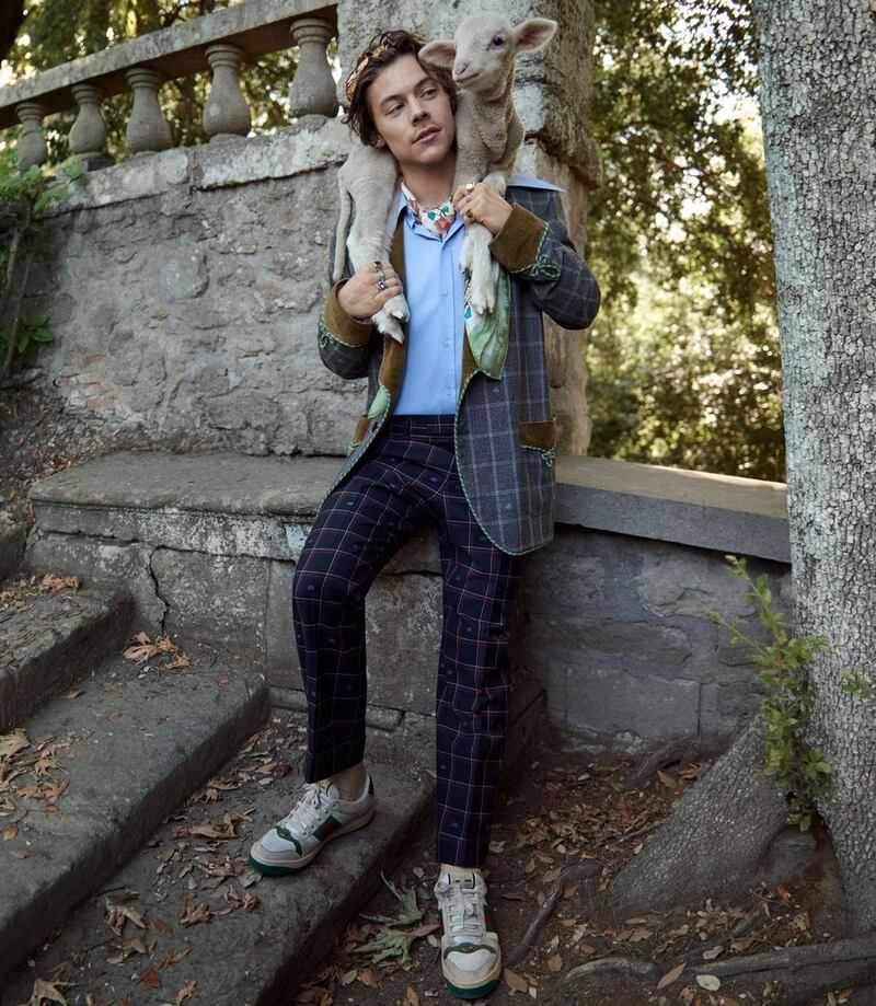 Also in 2018, Gucci enlisted singer Harry Styles for its cruise men's tailoring campaign. Photo: Gucci