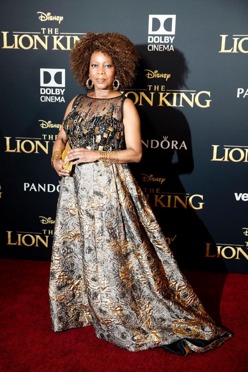 Alfre Woodard arrives for the world premiere of Disney's 'The Lion King' at the Dolby Theatre on July 9, 2019. EPA